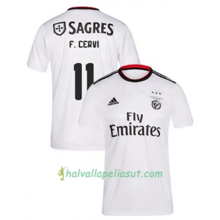 Jalkapallo Pelipaidat Benfica Franco Cervi 11 Vieraspaita 2018-2019 Lyhythihainen